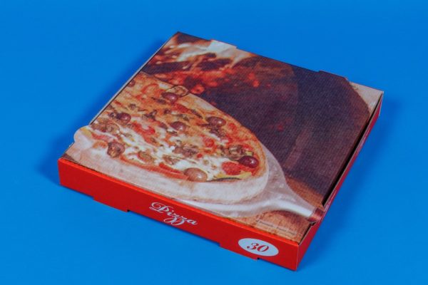 Pizza-Karton 30x30x4cm Model Italia rot (242)